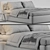 Sleek Bonaldo True Bed: Modern Elegance 3D model small image 4