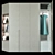 Modern Minimalist 3-Door Wardrobe 3D model small image 3