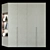 Modern Minimalist 3-Door Wardrobe 3D model small image 7