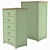 Olivia 5-Drawer High Chest 3D model small image 4