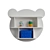 Cute Bear Wall Shelf 3D model small image 1