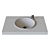 Roca Foro D40 Washbasin: Stylish and Compact 3D model small image 2