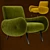 Watford Armchair: Modern Design, PBR Materials 3D model small image 2
