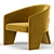 Fae Accent Chair: A Cozy Addition to Any Space 3D model small image 4