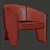 Fae Accent Chair: A Cozy Addition to Any Space 3D model small image 5