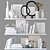 Stylish Decor Shelves 3D model small image 1