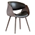 Corvus Mid-century Accent Chair - Stylish Comfort for Any Space 3D model small image 1