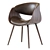 Corvus Mid-century Accent Chair - Stylish Comfort for Any Space 3D model small image 2