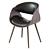 Corvus Mid-century Accent Chair - Stylish Comfort for Any Space 3D model small image 4