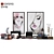 Glamour Beauty Cosmetics Set 3D model small image 1