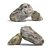 UNIQUE TITLE: Natural Stone Landscape Elements 3D model small image 1