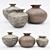 Ethnic Style Vases Set 3D model small image 8
