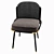 Elegant Bessie Dining Chair: Metal, Leather, Fabric 3D model small image 4