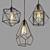 Versatile Pendant Lighting Trio 3D model small image 1