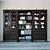 Ikea Hemnes Storage Combo: Stylish Organizer, Black-Brown 3D model small image 13