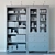 Ikea Hemnes Storage Combo: Stylish Organizer, Black-Brown 3D model small image 16