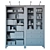 Ikea Hemnes Storage Combo: Stylish Organizer, Black-Brown 3D model small image 21