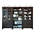 Ikea Hemnes Storage Combo: Stylish Organizer, Black-Brown 3D model small image 26