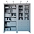 Ikea Hemnes Storage Combo: Stylish Organizer, Black-Brown 3D model small image 28