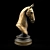 Elegant Stallion Art: High-Poly Horse Sculpture 3D model small image 2