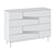 Cutt Modern Walnut Chest of Drawers 3D model small image 2