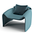 Sleek and Sophisticated: Poliform Le Club Armchair 3D model small image 6