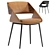 Herrick Leather Chair: Stylish and Luxurious 3D model small image 1