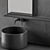 Modern Gray Bathroom Set 3D model small image 3