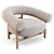 WeWood Loop: Scandinavian Lounge Chair 3D model small image 3