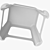 Elegant 50cm Stool 3D model small image 6