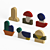 Sancal Wooden Icon Ornaments 3D model small image 1