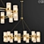 Elegant Tiburon Round 12-Light Chandelier 3D model small image 1