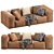 Coco Republic Elba Sofa: Modern Elegance for Your Home 3D model small image 1