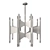 Elegant Deskins Chandelier: Stylish Lighting Solution. 3D model small image 3