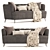 Elegant Penelope Sofa: Stylish and Comfortable 3D model small image 1