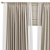 Modern Curtain Set: Ultra-832 3D model small image 2