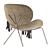 Contemporary Uchiwa Armchair: Stylish & Comfortable 3D model small image 4