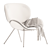 Contemporary Uchiwa Armchair: Stylish & Comfortable 3D model small image 5
