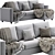 Modern Vimle Sofa: Sleek Design & Quality Craftsmanship 3D model small image 2