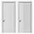 Sleek Interior Door: Visualize Your Space 3D model small image 2