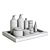 18-Piece Bathroom Accessory Set 3D model small image 2