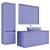 Elegant Bathroom Furniture Set | Kerama Marazzi 3D model small image 5