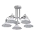 Rotating Light: Stylish Black Ceiling Lamp 3D model small image 2