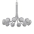 Elegant Benedict Chandelier 3D model small image 2