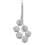 Elegant Bloom Chandelier by Trella 3D model small image 2