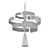 Elegant Lighting Masterpiece: Wallie Chandelier 3D model small image 2