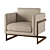 Modern Milo Baughman Accent Chair 3D model small image 5