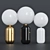 Sleek Glass Pod Lamp 3D model small image 1