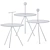 Elegant Trino Side Table 3D model small image 2