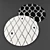 Contemporary Round Rugs 1500mm 3D model small image 3